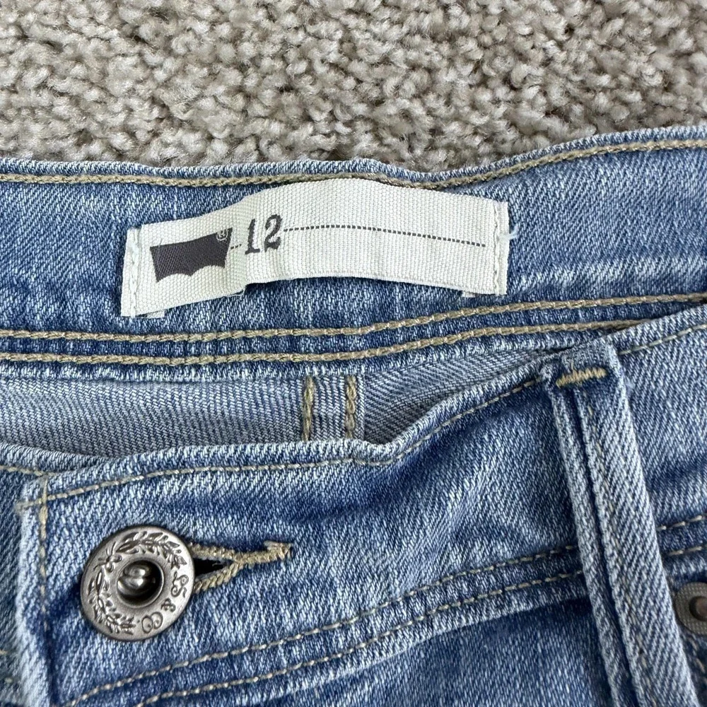 Levi's Denim Bermuda Shorts Womens 12 31W Blue Cuffed Stretch Casual 5 Pocket